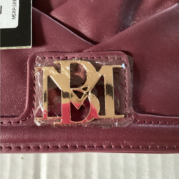 Badgley Mischka Plum Crossbody Bag with Chain Strap - Picture 5 of 9